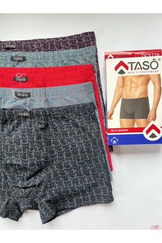 Чоловічі труси боксери з бавовни Taso 5778